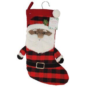 Santa Christmas Stocking "Loving Kindness" Christmas Decor 16-inch